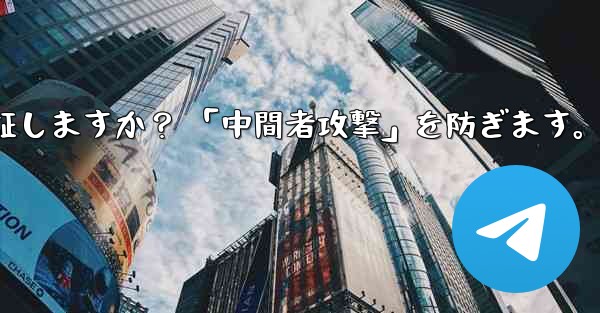 Telegram は秘密のチャット パーティーの暗号化キーをどのように検証しますか？ 「中間者攻撃」を防ぎます。