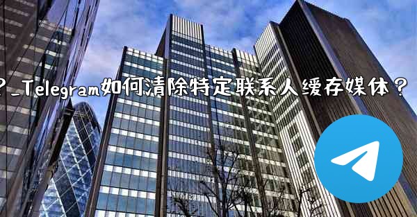 メッセージを削除せずに、Telegram の特定の連絡先を含むすべてのキャッシュされたメディアをクリアするにはどうすればよいですか?_Telegram如何清除特定联系人缓存媒体?