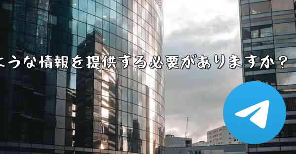 Telegram でサポート リクエストを送信する場合、どのような情報を提供する必要がありますか？