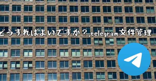 Telegram のストレージ容量を管理するにはどうすればよいですか？,telegram文件管理