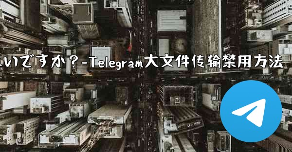 Telegram での大きなファイルのアップロードまたはダウンロードを停止するにはどうすればよいですか？-Telegram大文件传输禁用方法