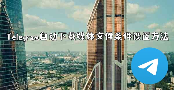 Telegram自动下载媒体文件条件设置方法