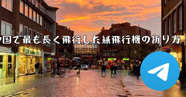 中国で最も長く飛行した紙飛行機の折り方