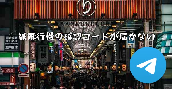 紙飛行機の確認コードが届かない