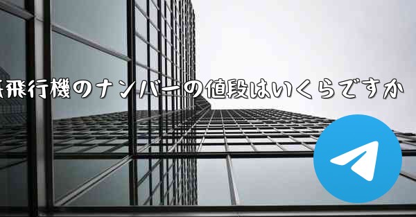 紙飛行機のナンバーの値段はいくらですか