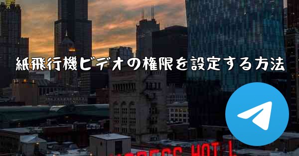 紙飛行機ビデオの権限を設定する方法