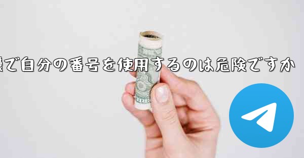 紙飛行機で自分の番号を使用するのは危険ですか