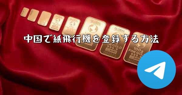中国で紙飛行機を登録する方法