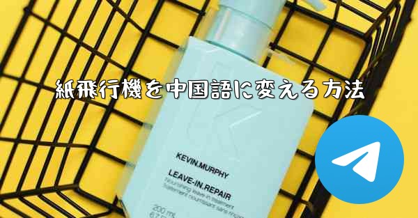 紙飛行機を中国語に変える方法