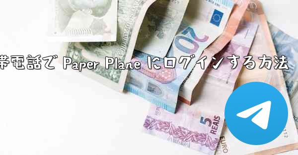 Apple 携帯電話で Paper Plane にログインする方法