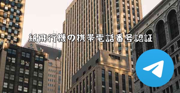 紙飛行機の携帯電話番号認証