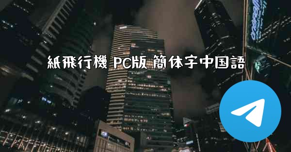 紙飛行機 PC版 簡体字中国語