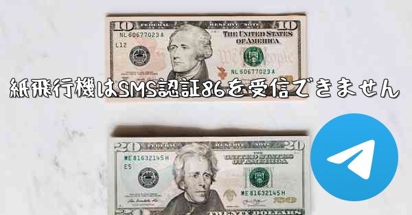 紙飛行機はSMS認証86を受信できません