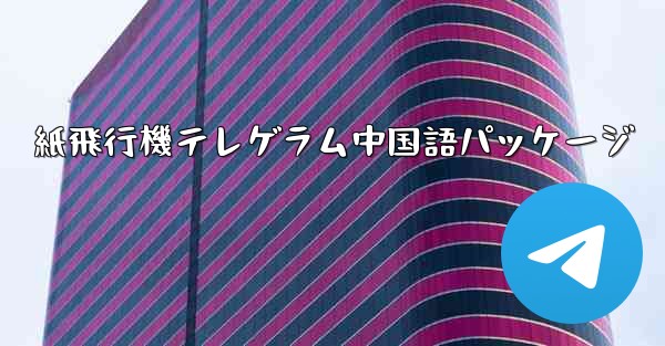 紙飛行機テレゲラム中国語パッケージ