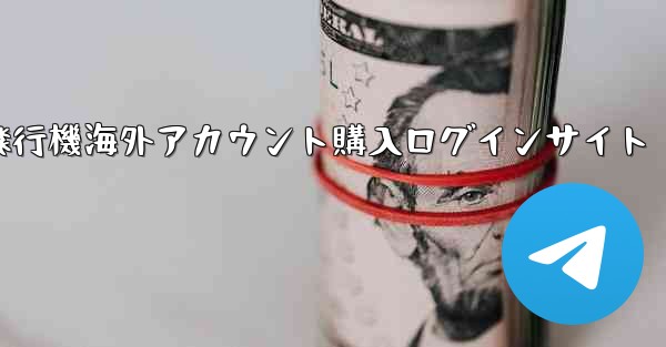 紙飛行機海外アカウント購入ログインサイト