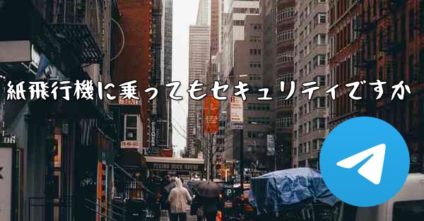 紙飛行機に乗ってもセキュリティですか