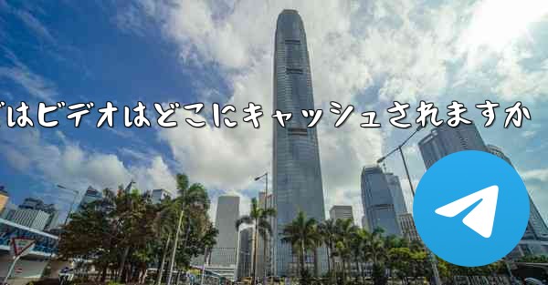 Web バージョンの Paper Plane telegeram ではビデオはどこにキャッシュされますか