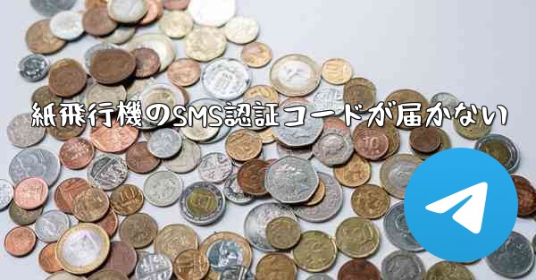 紙飛行機のSMS認証コードが届かない