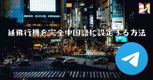 紙飛行機を完全中国語に設定する方法
