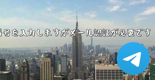 紙飛行機は携帯電話番号を入力しますがメール認証が必要です