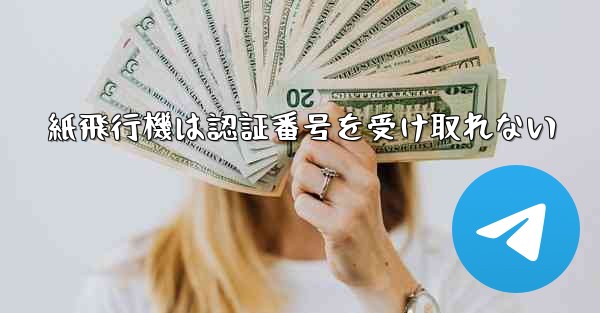 紙飛行機は認証番号を受け取れない
