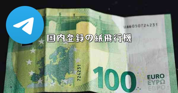 国内登録の紙飛行機