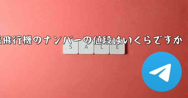 紙飛行機のナンバーの値段はいくらですか