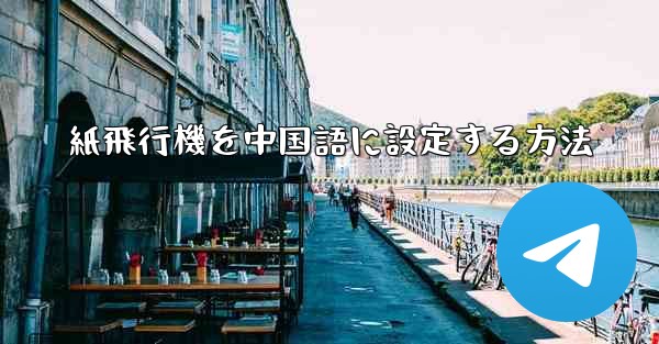 紙飛行機を中国語に設定する方法