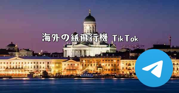 海外の紙飛行機 TikTok