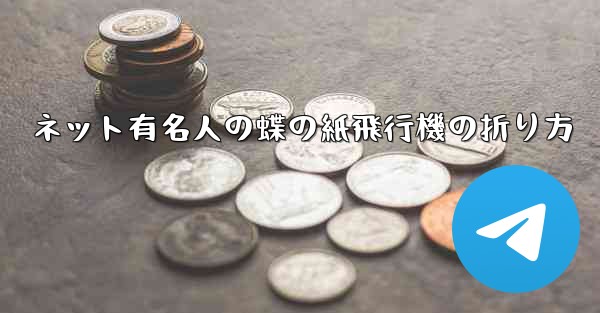 ネット有名人の蝶の紙飛行機の折り方