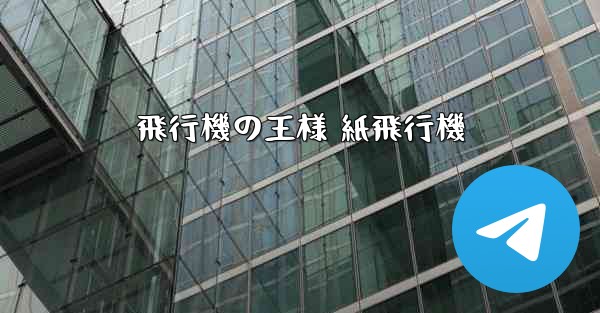 飛行機の王様 紙飛行機