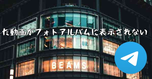 Paper Planeで保存した動画がフォトアルバムに表示されない