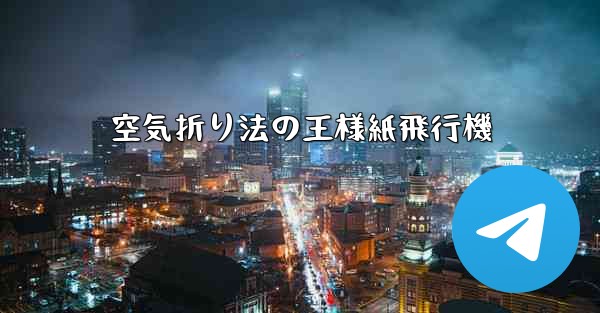 空気折り法の王様紙飛行機