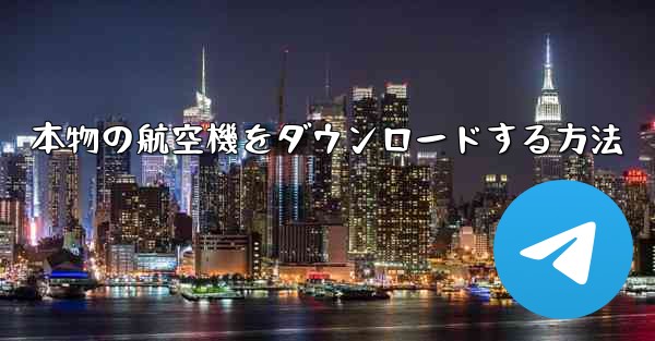 本物の航空機をダウンロードする方法