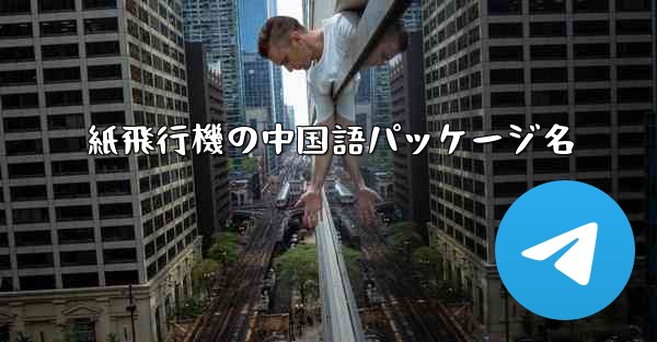 紙飛行機の中国語パッケージ名