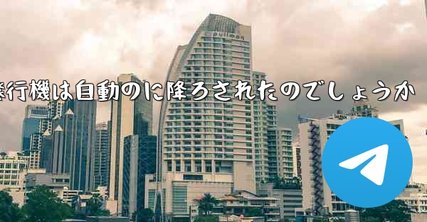 なぜ紙飛行機は自動のに降ろされたのでしょうか