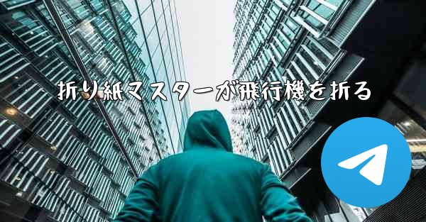 折り紙マスターが飛行機を折る