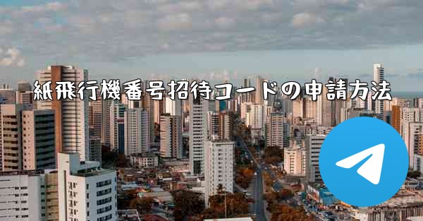紙飛行機番号招待コードの申請方法