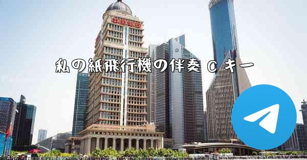 私の紙飛行機の伴奏 C キー