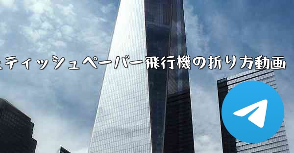 ナイフを使ったティッシュペーパー飛行機の折り方動画