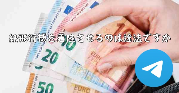 紙飛行機を着陸させるのは違法ですか