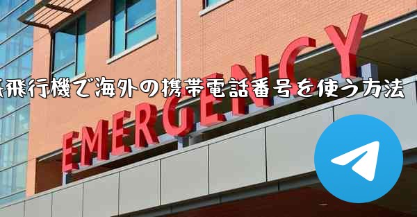 紙飛行機で海外の携帯電話番号を使う方法