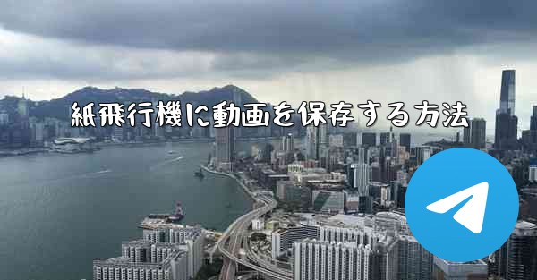 紙飛行機に動画を保存する方法