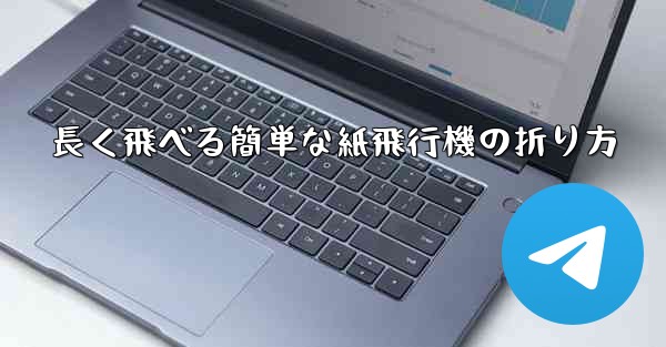 長く飛べる簡単な紙飛行機の折り方