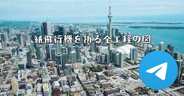 紙飛行機を折る全工程の図