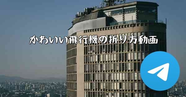 かわいい飛行機の折り方動画