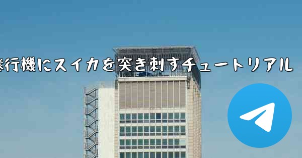 紙飛行機にスイカを突き刺すチュートリアル