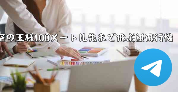 空の王様100メートル先まで飛ぶ紙飛行機