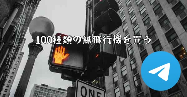 100種類の紙飛行機を買う