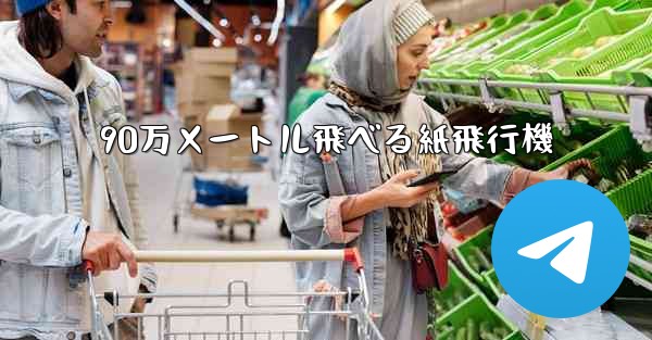 90万メートル飛べる紙飛行機